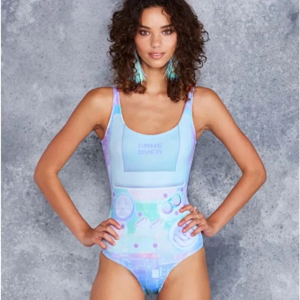 BLACKMILK GAMER HOLOGRAPH SWIMSUIT